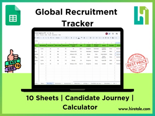 Product picture Recruitment Tracker Spreadsheet